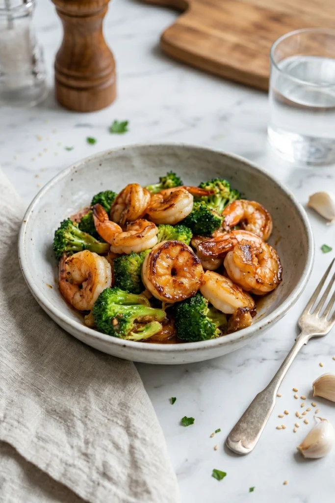 High-Protein Honey Garlic Shrimp