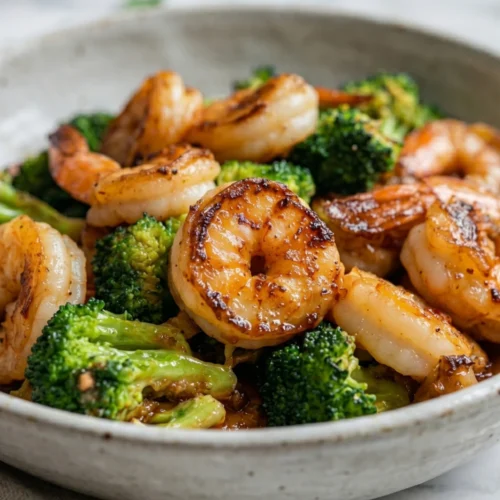 High-Protein Honey Garlic Shrimp