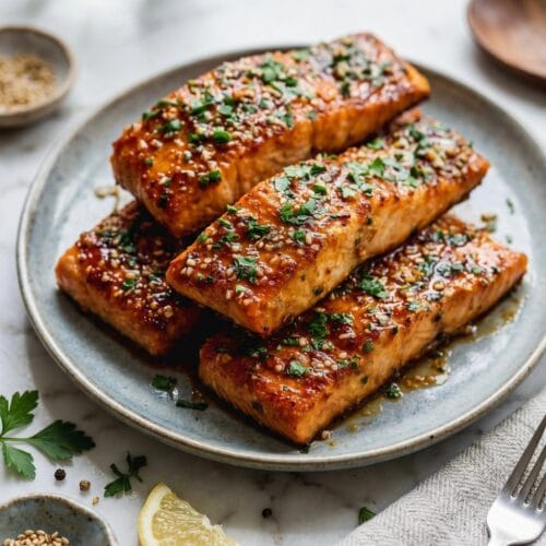 Baked Honey Garlic Salmon Recipe