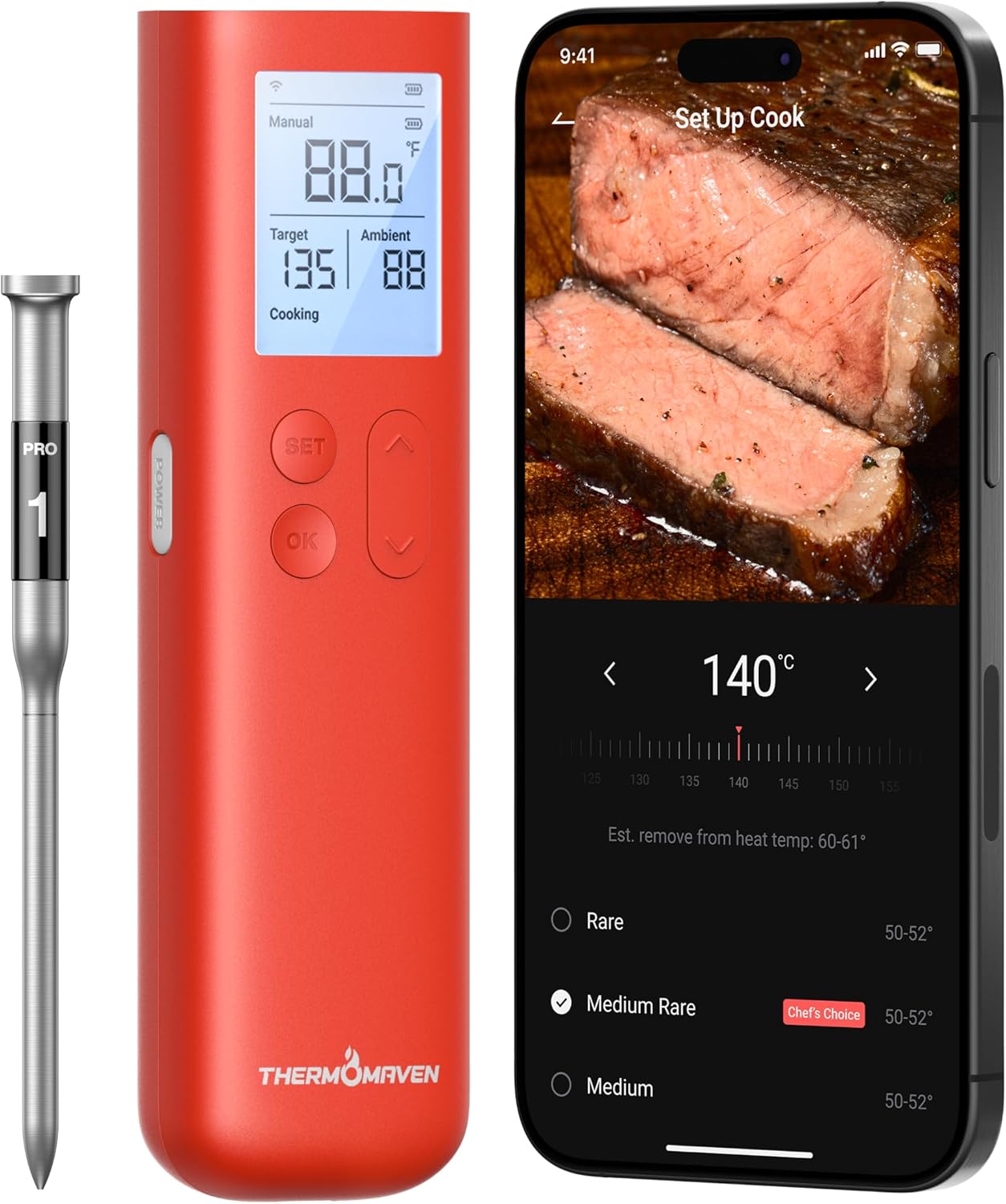 ThermoMaven Smart Wireless Meat Thermometer