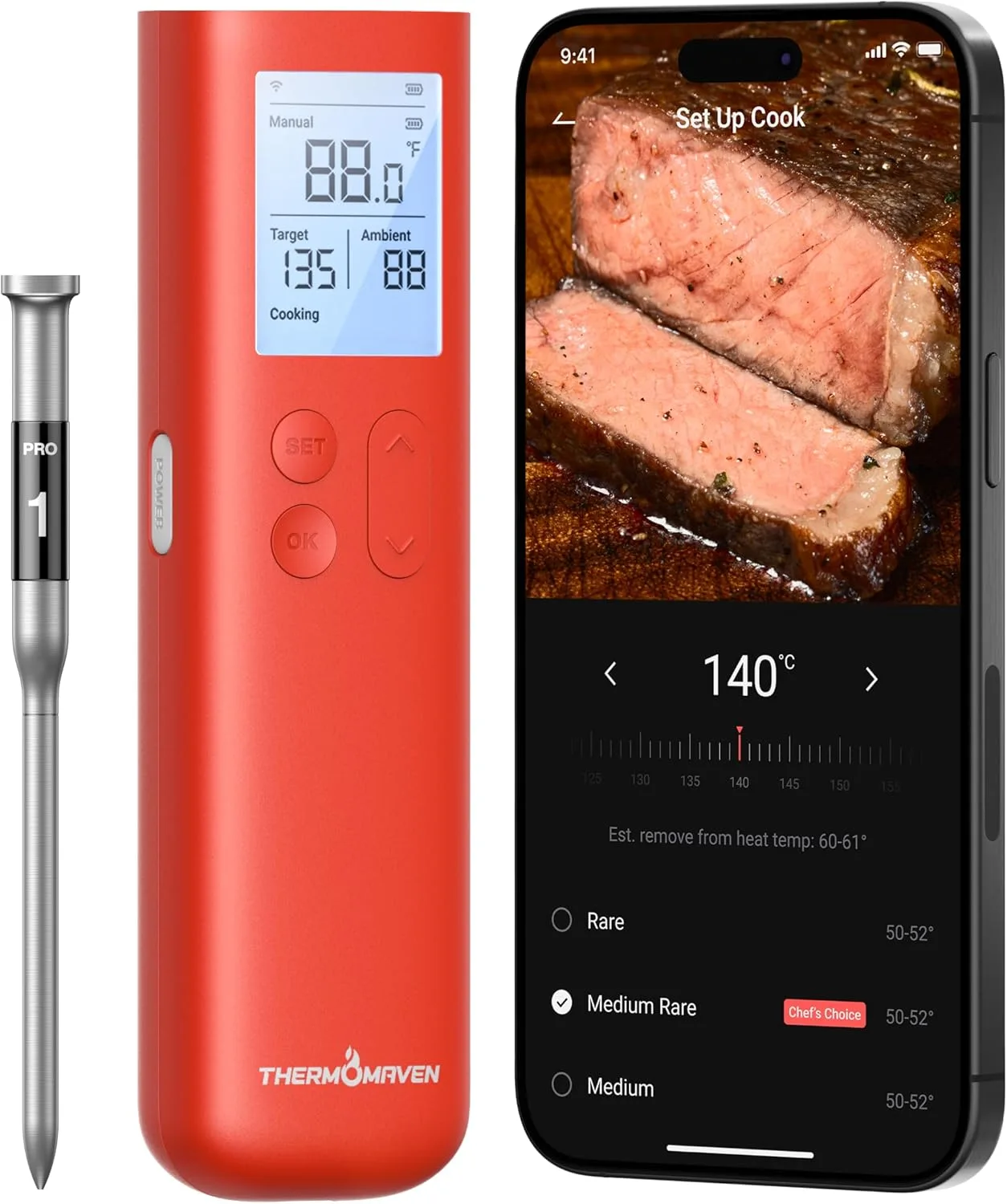 ThermoMaven Smart Wireless Meat Thermometer
