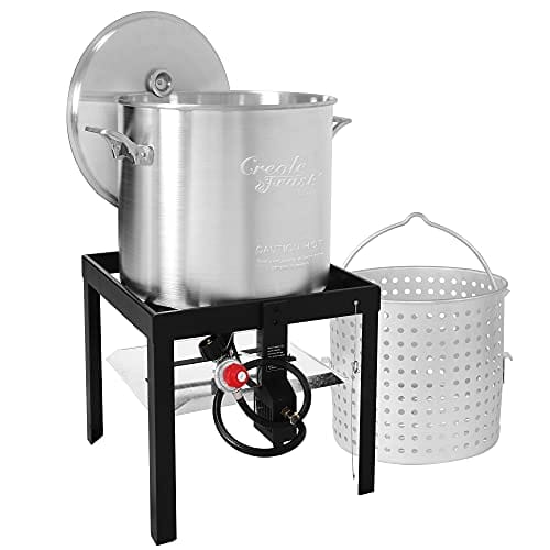 Creole Feast SBK1001 100 Qt Seafood Boiling Kit with Strainer