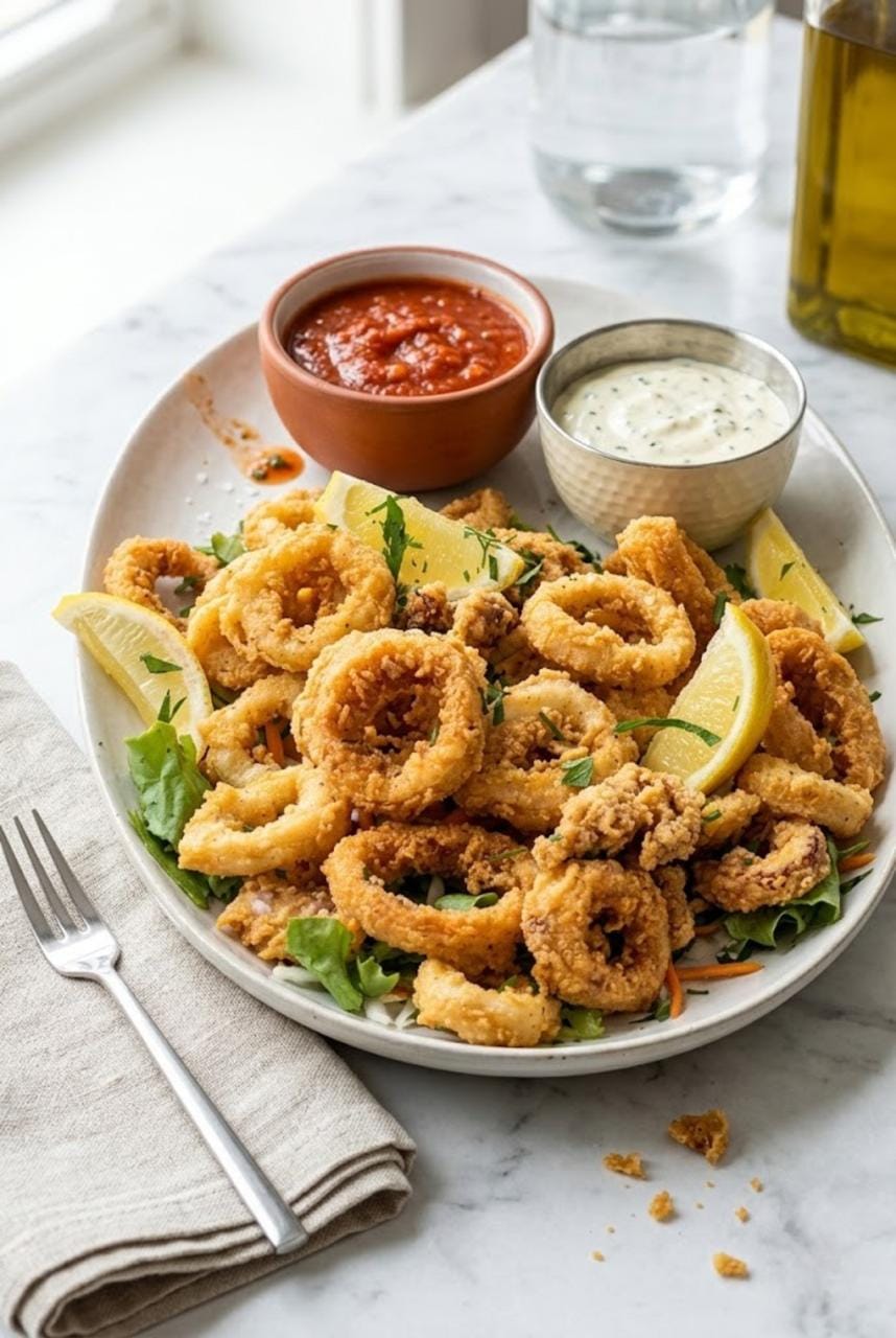 crispy fried calamari